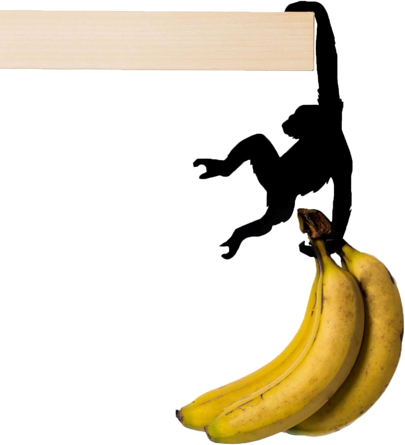 Artori Design Metal Rack Fruit Stand Banana Hanger MultiUse Decorative Monkey Shaped Hook