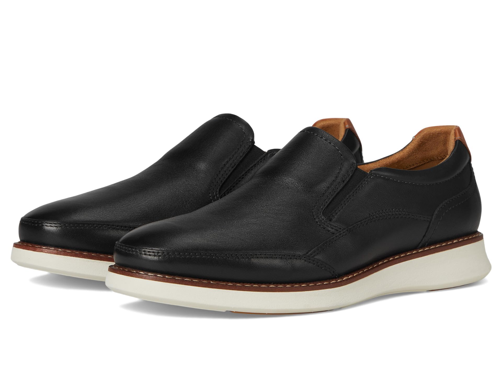 Florsheim Launch Moc Toe Slip On Men’s Slip On, 10 D(M) US, Black-White