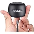 MOMOHO Small Bluetooth Speakers, Portable Lightweight Compact Travel Speaker with Built in Mic,TWS Pairing, TF Card, HD Sound and Bass Wireless Bluetooth for Home/Party/Hiking, Gift (Black)