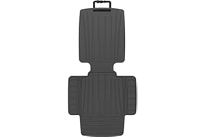 insefocc Car Seat Protector for Child Car Seat，TPE Waterproof & Anti-Slip （No Imprints）,carseat Protector car seat Cover Universal Fit for Baby & Pet Use, BPA-Free（Black）