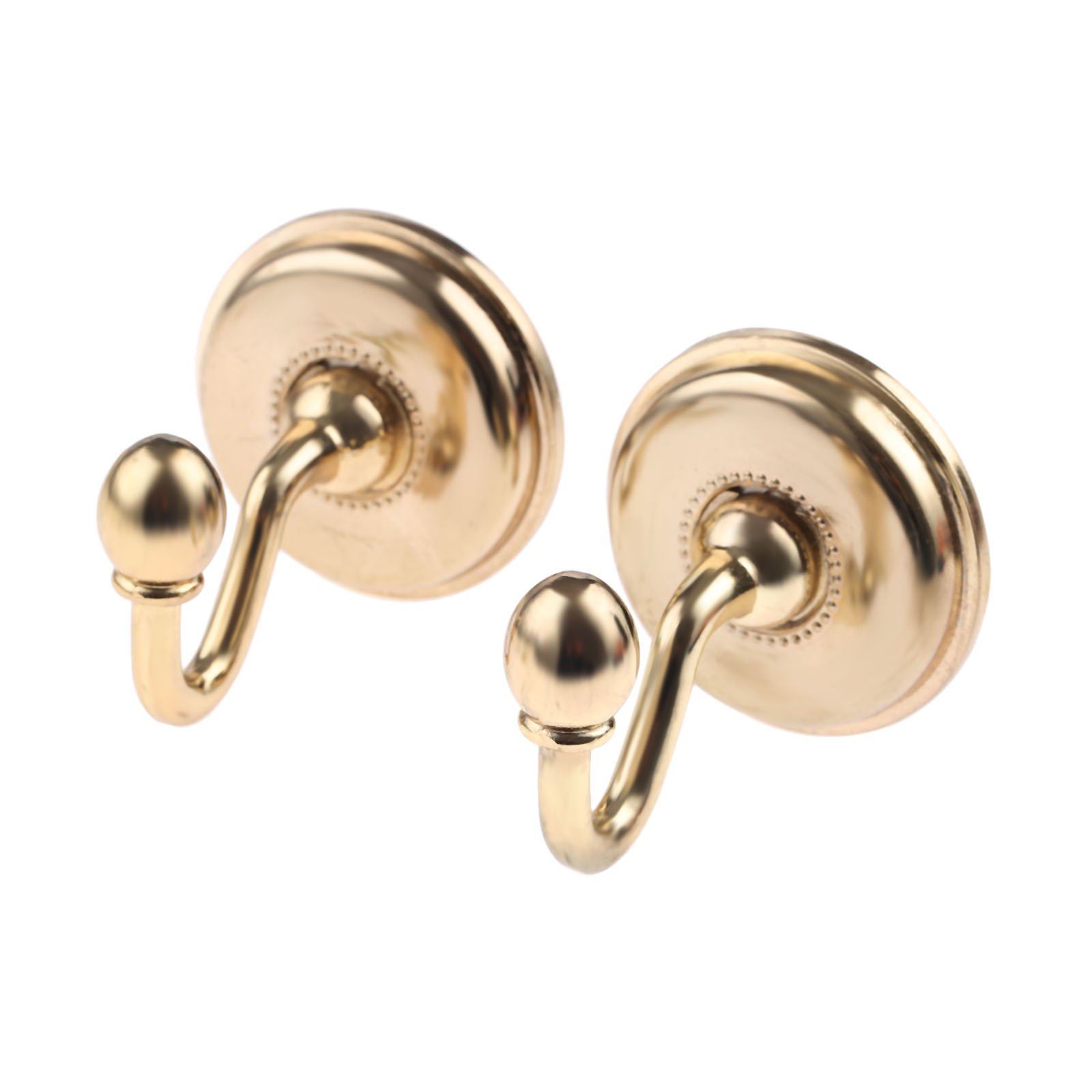 Hicello 2Pcs Gold Window Curtain Drapery Tieback Door Wall Tassel Hooks Holder Hanger Room Decor With Screws