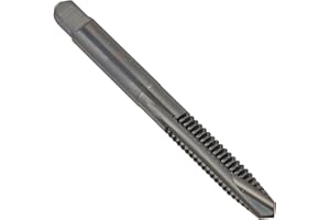 YG-1 I9 Series Vanadium Alloy HSS Spiral Pointed Tap, Steam Oxide, Round Shank with Square End, Plug Chamfer, 1/4"-20 Thread 