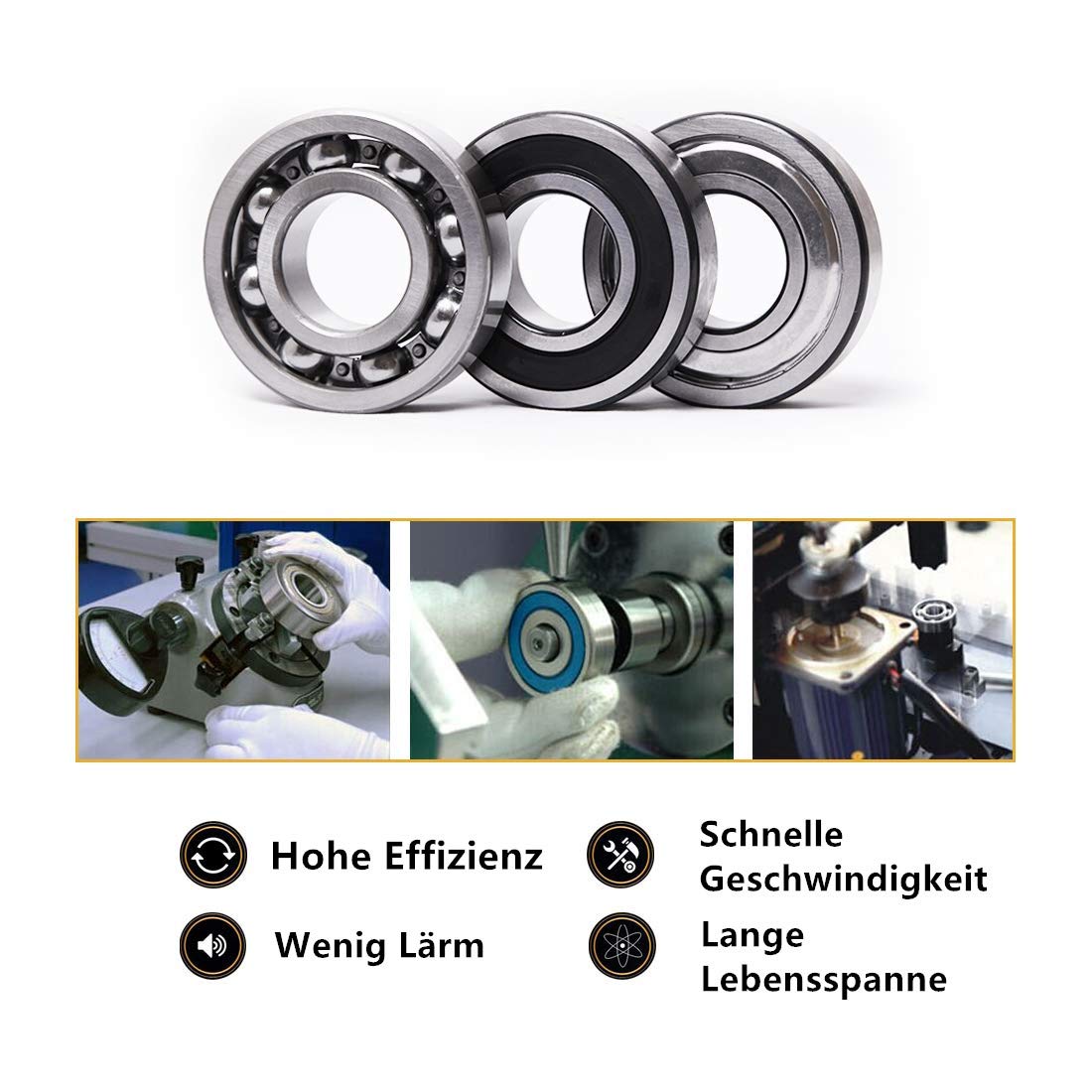 VOARGE 60012RS MultiPurpose Ball Bearing Rubber Seal Deep Groove Ball