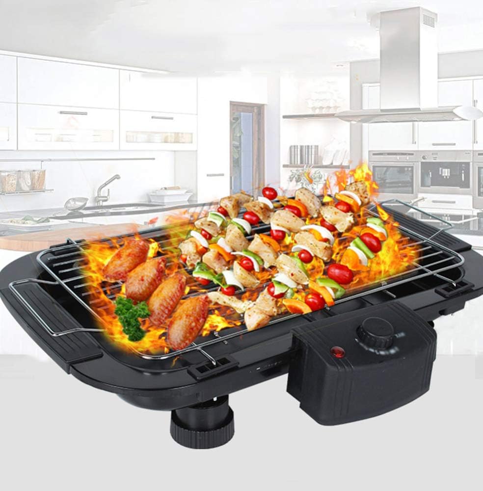Review Indoor Electric Barbecue Grill Smokefree Table BBQ Grilling with