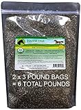 Equine Chia Brand - 6 Pounds of Certified Organic Chia Seeds in 2 x 3 Pound Bags