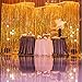 asunflower 6.5Ft Metallic Tinsel Foil Fringe Curtains Gold Foil Curtains Backdrop for Parties Photo Background Wedding Decoration, Indoor & Outdoor Party Streamers