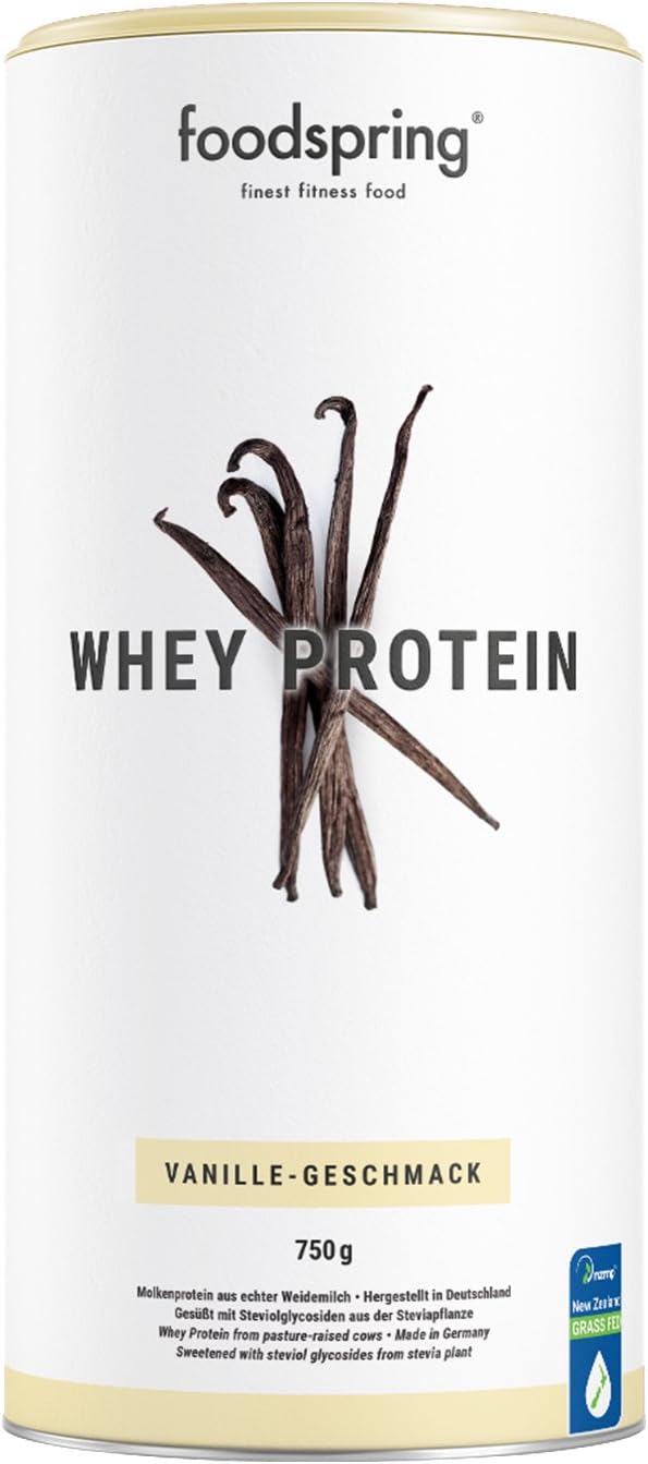 Newspring Powder foodspring Whey Protein Powder, Chocolate, 750g, Powdered Formula with ...