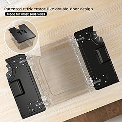 Sous Vide Container with Lid Double-Door-Opening