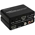 Wilxisum HDMI Earc/Arc Audio Extractor/Adapter, HDMI Earc/Arc to RCA R/L, Optical, 3.5mm Audio Converter