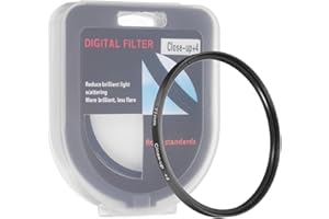 PATIKIL 77mm Close-up Filter Macro Lens Filter +4 Diopter Magnification Close-up Lenses with Cap Camera, Black