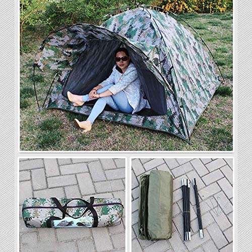 LBWNB Camping Digital-Sonnenschutz Tarnzelt, sehr atmungsaktiv Zwei Netze vorne und hinten, Polyester-Faser-Oxford-Tuch… – Bild 5