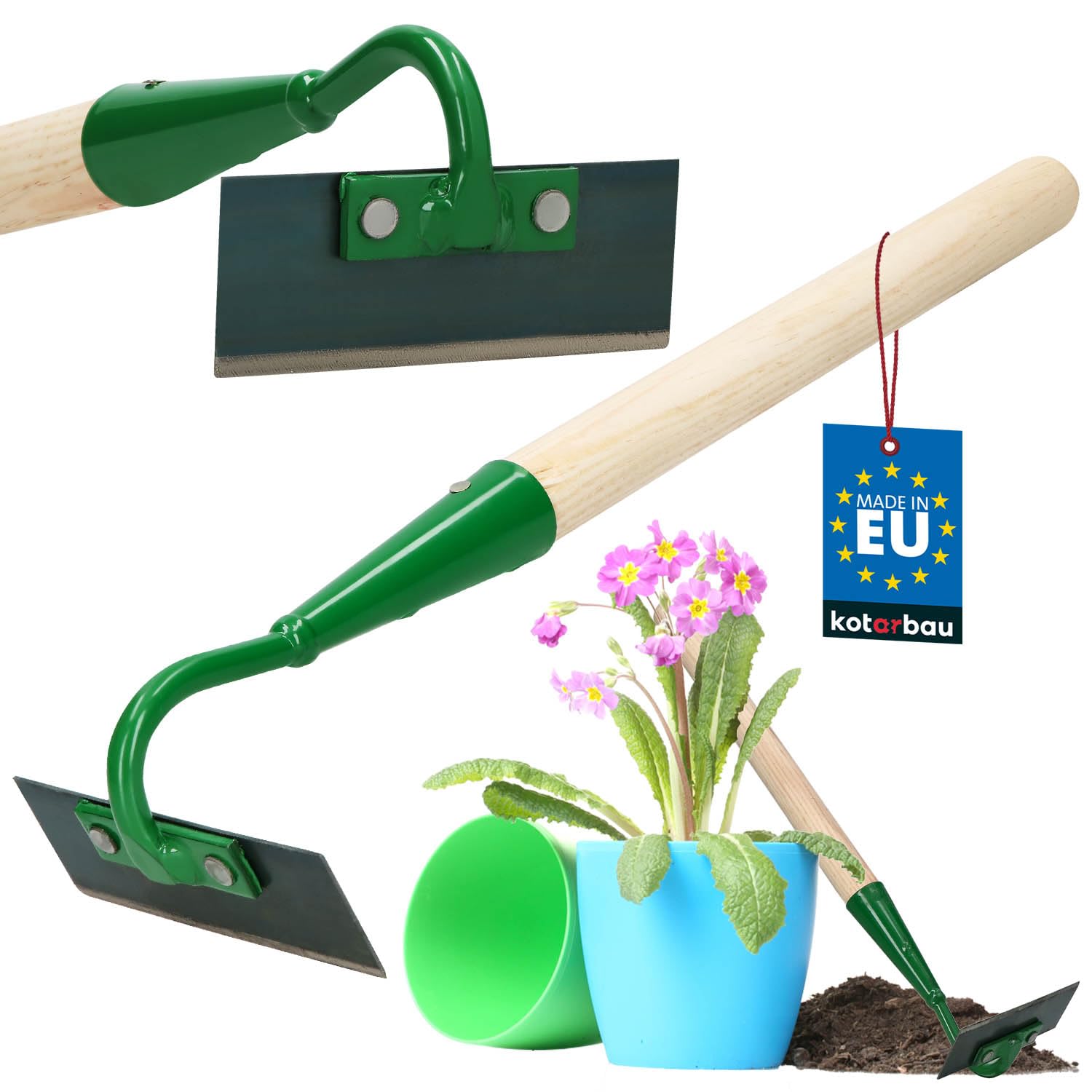KOTARBAU® Garden Hoe with Wooden Handle