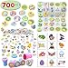 JOYIN Easter Crafts Assortment Kit with 500 Stickers, 144 Easter Shapes Adhesive, 60 Theme Temporary Tattoos and 6 Stampers (over 700 Pcs) for Egg Basket Stuffers Fillers