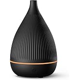 Ultrasonic Essential Oil Diffuser, Home Fragrance Aroma Diffuser with Auto Shut-Off, Color Change Night Light &amp; Ultra-Quiet Operation, BPA-Free Portable Aromatherapy Humidifier for Home (Black)