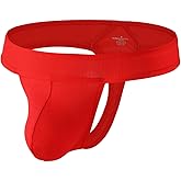 Summer Code Men's Thong Pouch Undewear Low Rise T-Back Under Panties Breathable and Lightweight G-String Bikini