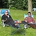 G4Free Portable Camping Table Aluminum Folding Table Compact Roll Up Tables with Carrying Bag for Outdoor Camping Hiking Picnic(Black Large)