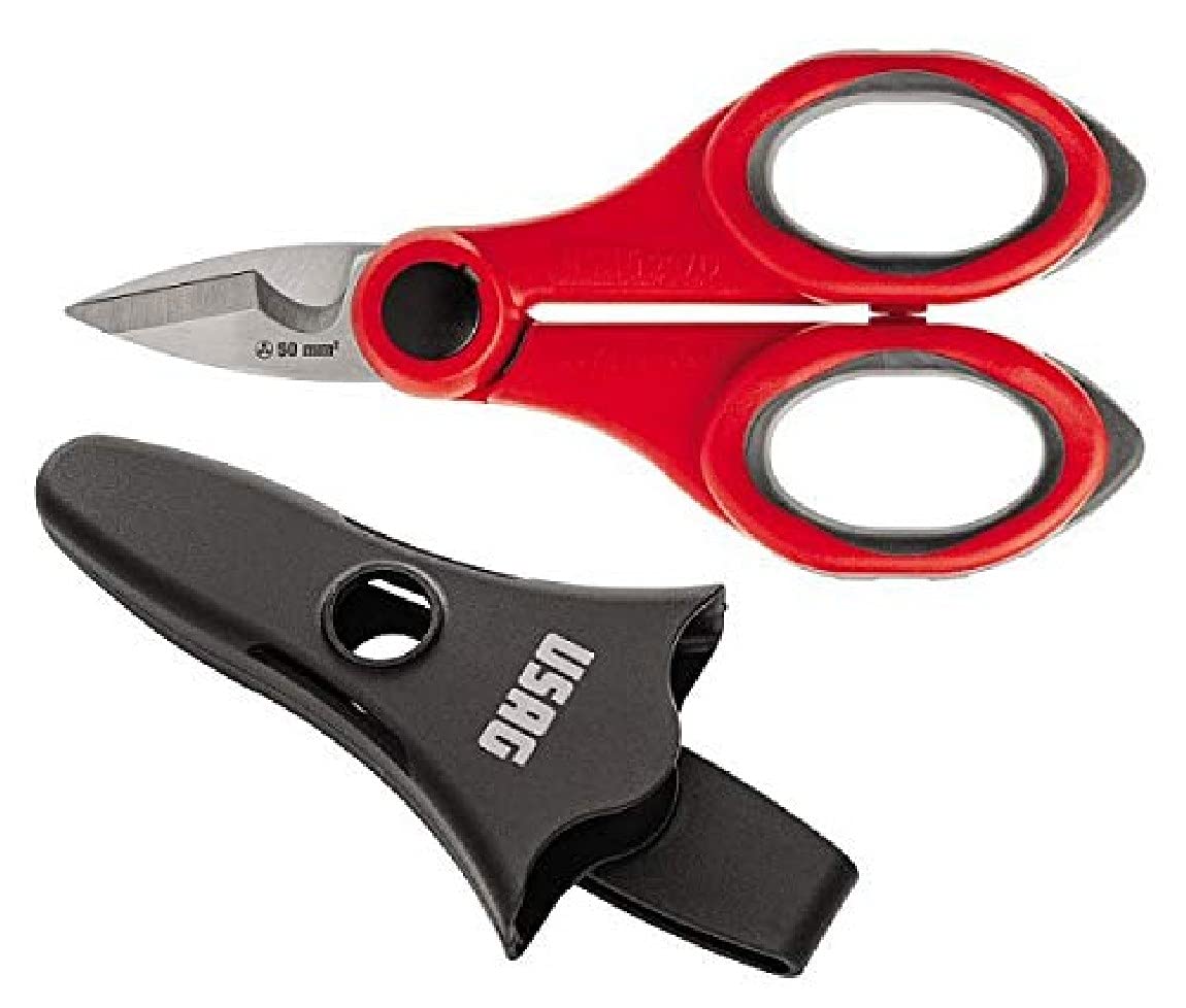USAG U02070008 - 207 D - Scissors for electricians, stainless steel blades