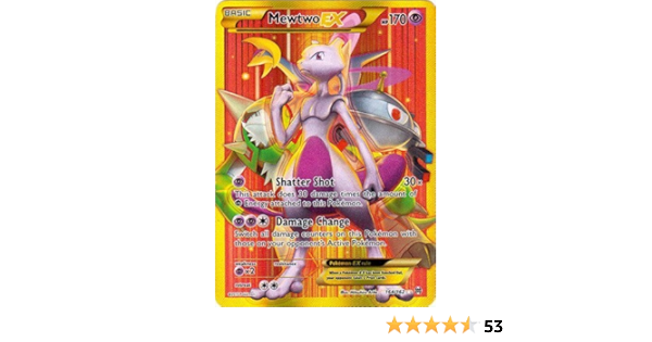 Amazon Com Pokemon Mewtwo Ex 164 162 Xy Breakthrough Holo Toys Games