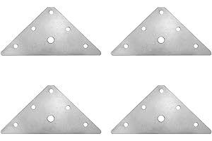 Mending Plates JCBIZ 4pcs Stainless Steel Triangular Flat Corner Braces Straight Brackets