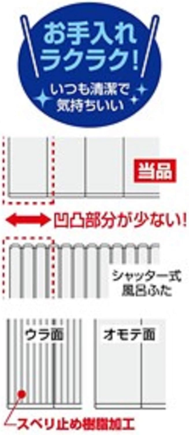 Amazon Co Jp オーエ 風呂ふた 折りたたみ式 アイボリー 幅75 長さ140 5cm 防カビ コンパクト ふろふた ネクスト L 14 超薄型 スリム設計 ホーム キッチン