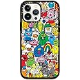 CASETiFY Impact iPhone 13 Pro Max Case [6.6ft Drop Protection] - Fun Friends by Jon Burgerman - Clear Black