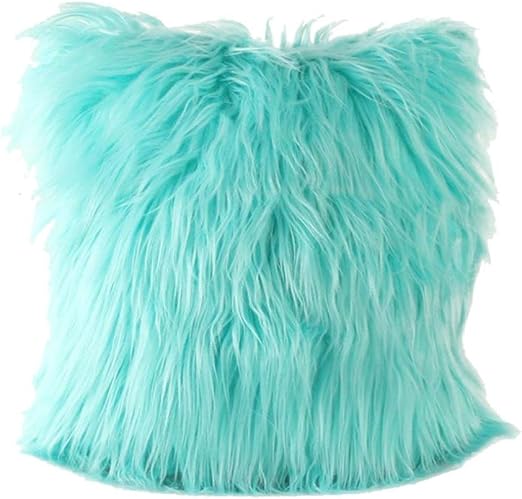 Amazon Com Leewos Throw Cushion Cover Plush Furry Pillow Case
