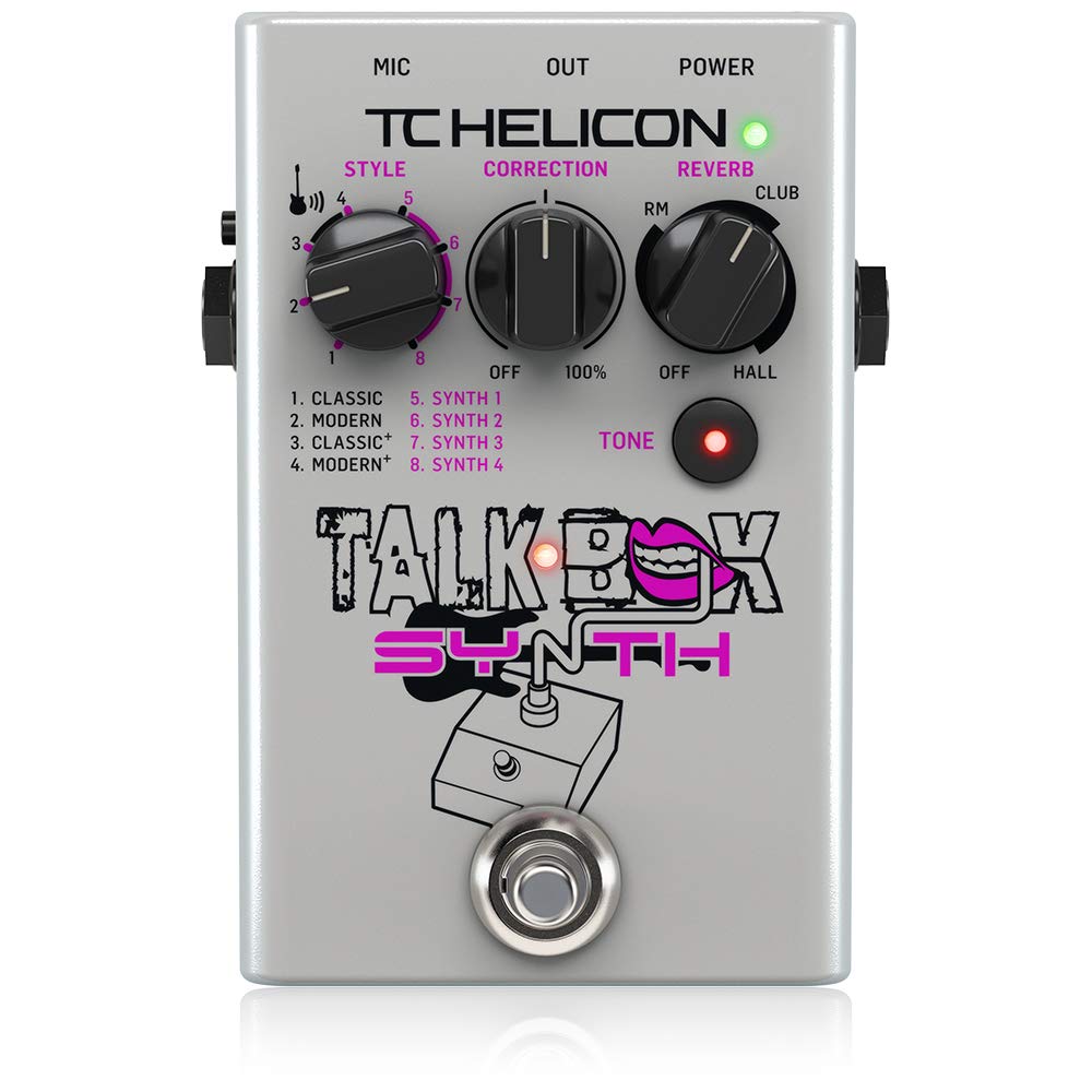 TC Helicon TALKBOX SYNTH Studio-Quality Stompbox for Guitar Talkbox Effects and Vocal Tone Polishing, Compatible with PC and Mac