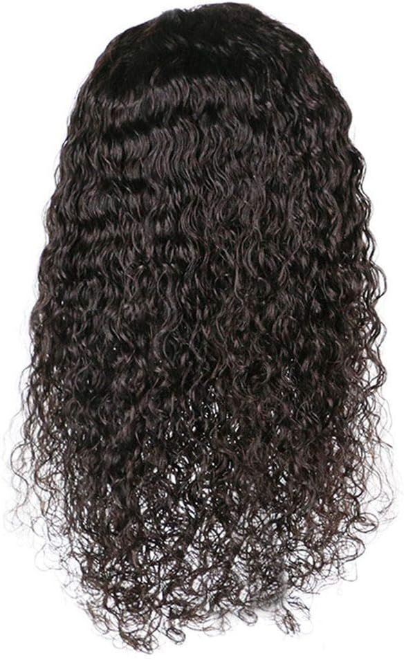 Short Deep Curly Wigs Pre-Plucked Natural Hairline Brazilian Remy Bob Wig For Ladies (Black)