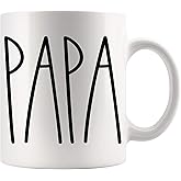 Papa Mug Gifts for Christmas, Birthday, Father's Day - Family Coffee Cup, Best Papa Ever 11oz