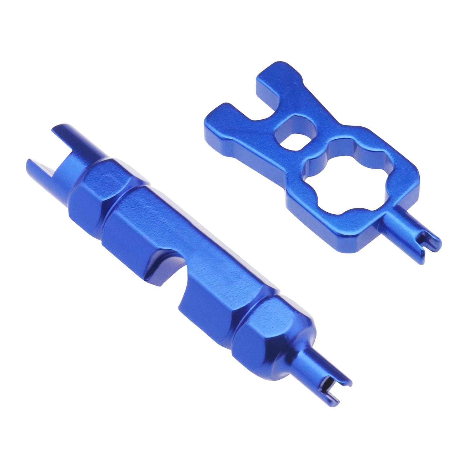 YINETTECH 2PCS Valve Core Remover Tool for Schrader Presta Aluminium Alloy Valve Extender Tire Repair Tool Valve Wrench for Bike Car Bicycle Motorcyle Tyre