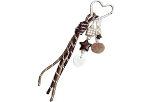 Sweet Styles Acrylic Alloy Keychain Featuring Beaded Detail and Artistics Pattern for Gifts Music Festival Keychain