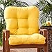 Greendale Home Fashions Indoor/Outdoor Seat/Back Chair Cushion, Sunbeam