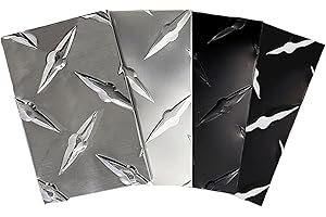 DLDIRECT Samples 3in. X 2in. - DiamondLife Diamond Plate Sheet Metal, Heavy-Duty Genuine Commercial-Grade Mill Finish Diamondplate Aluminum Sheet, USA Made Aluminum Tread Plate - Samples
