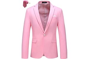 MOGU Mens Blazer Slim Fit Sport Coats 26 Colors Suit Jacket for Daily Business and Prom Party