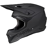 O'NEAL 4 SRS MX Helmet Adult Solid Gray/Black Medium