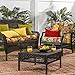 Greendale Home Fashions Indoor/Outdoor Swing/Bench Cushion, 44-Inch, Aloha Black