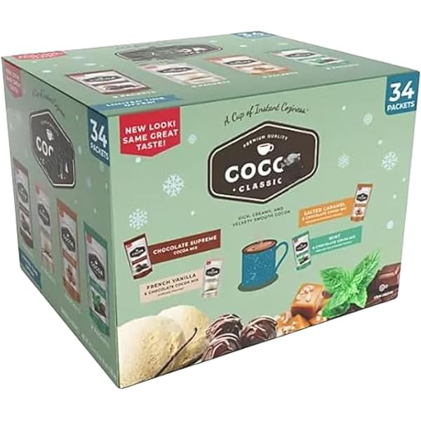 Amazon.com : Cocoa Classics Cocoa Mix, Variety Pack, 34 ct