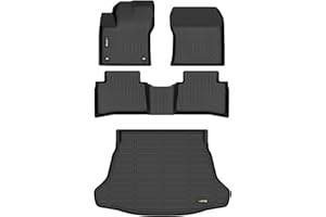 HAFIDI® Floor Mats & Cargo Liner for 2016-2022 Toyota Prius (Not for Prius Prime & Prius v & Prius c) Car Mats for Prius All Weather Floor Liners Protection TPE Automotive Accessories - Black