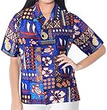 La Leela Women Hawaiian Shirt Beach Top Blouses Casual Aloha Holiday Tank Daily Wear