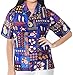 La Leela Women Hawaiian Shirt Beach Top Blouses Casual Aloha Holiday Tank Daily Wear