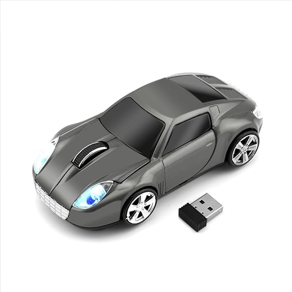 2.4GHz Wireless Mouse Sport Car Shape Cordless Optical