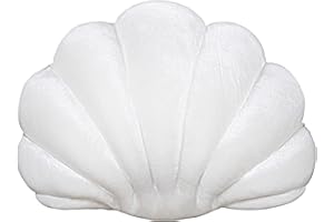 DOBUONO Shell Pillows, Seashell Pillow Aesthetic Seashell Pillow Preppy Pillow Seashell Shaped Accent Throw Pillows, Cute Pillow Decorative Beachy Room Decor Shell Pillow for Couch (Ivory, 13x10)