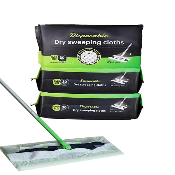 PEACHICHA PEACHICH X-LARGE DISPOSABLE SWEEPING CLOTHS,FLOOR CLOTH REFILLS, MULTI-SURFACE CLOTH REFILLS,90 COUNT DUST MOPS FOR SWIFFER XL SWEEPER MOP