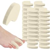 Honeydak 40 Pack Large Foam Toe Separators Spacers for Women Men | For Relieves Hammertoe Corns Pain Overlap Friction, Soft Foam Cushioning Gel-free Design, Reusable Daily Wear
