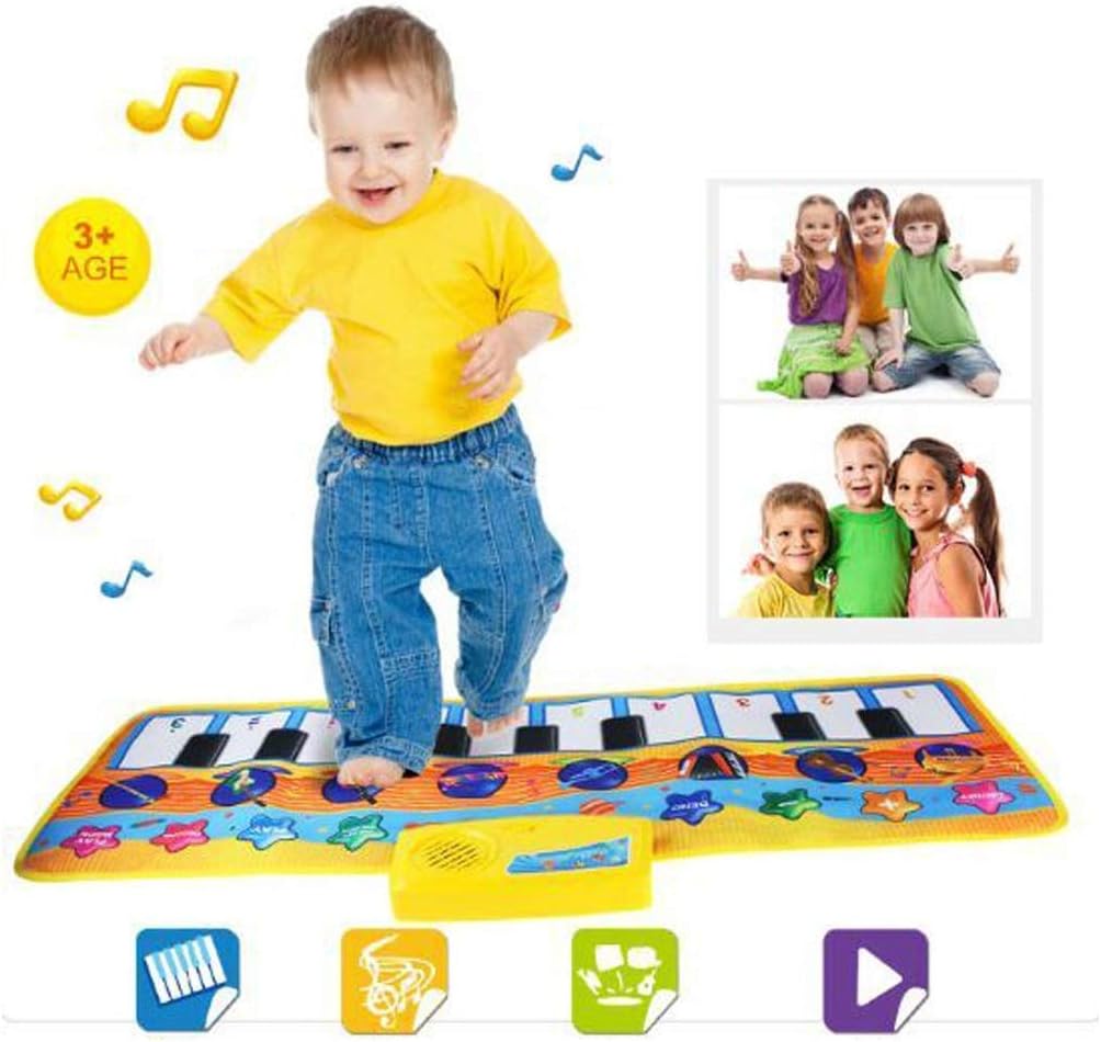 Reasoncool Baby Kid New Touch Play Keyboard Musical Toys Music Singing Carpet Mat Toy Wisdom Development Puzzle Toys Kids Gift