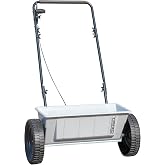 Yard Commander - 60 LB Walk-Behind Push Drop Spreader - Holds Up to 15,000 SQFT of Product - Great for Applying Fertilizer &amp; Grass Seed - Adjustable Drop Rate &amp; Composite Hopper