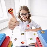 ZTMY 1500PCS Reward Stickers 3 Roll 24 Designs Multicoloured Classroom Kids view 4