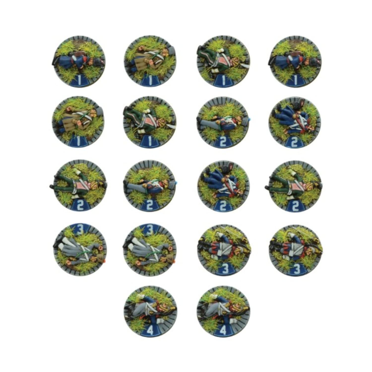 Napoleonic French Casualty Markers Epic Scale Miniatures for Black Powder by Warlord Games - Highly Detailed Napoleonic Era for Table-top Wargaming