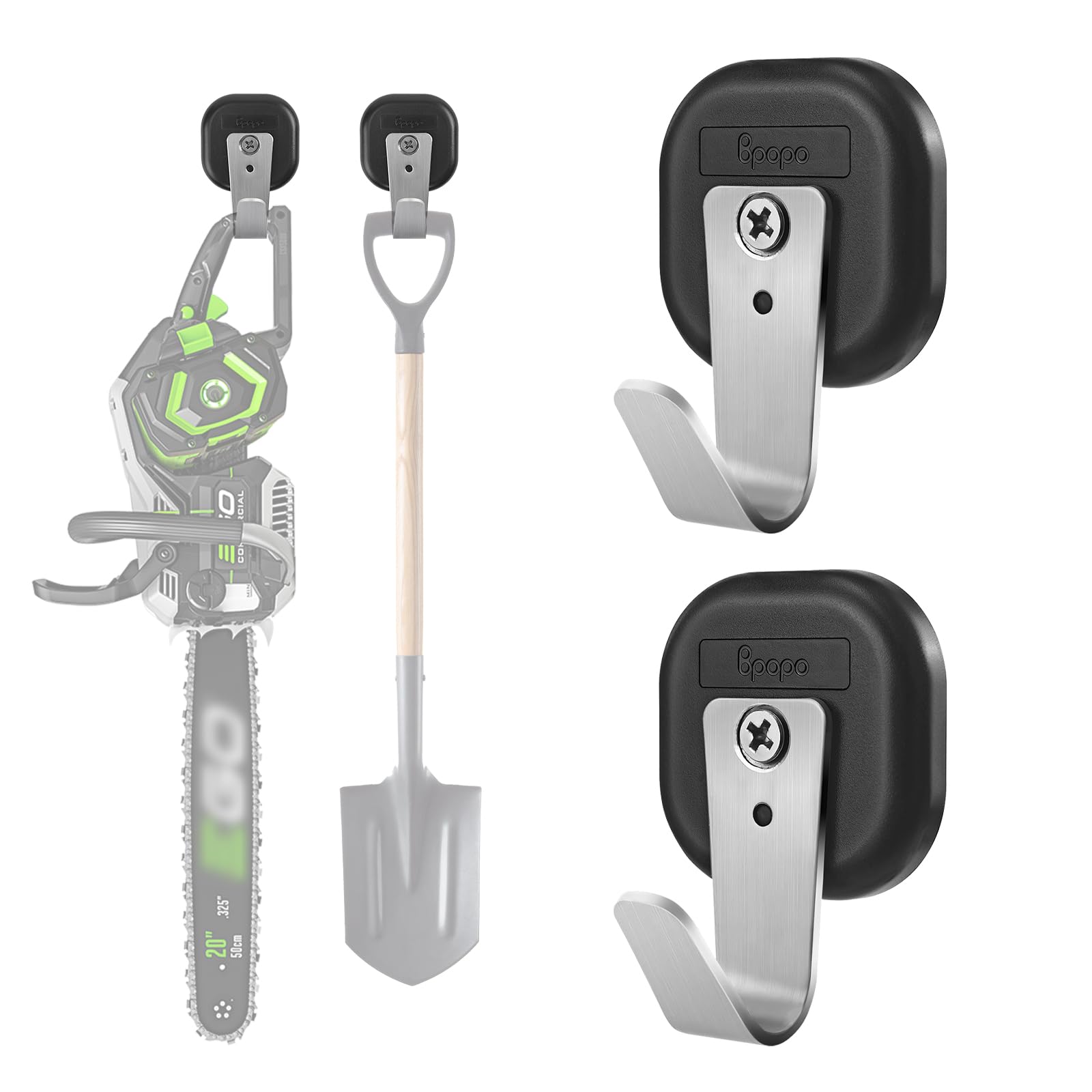 2 Pack Heavy Duty Magnetic Hooks for Cruise Cabins, Garage, RV – Powerful Versatile Indoor & Outdoor Hangers for Tools, Towels, Brooms, and Coats – Strong Magnets with Stainless Steel 304 Hooks