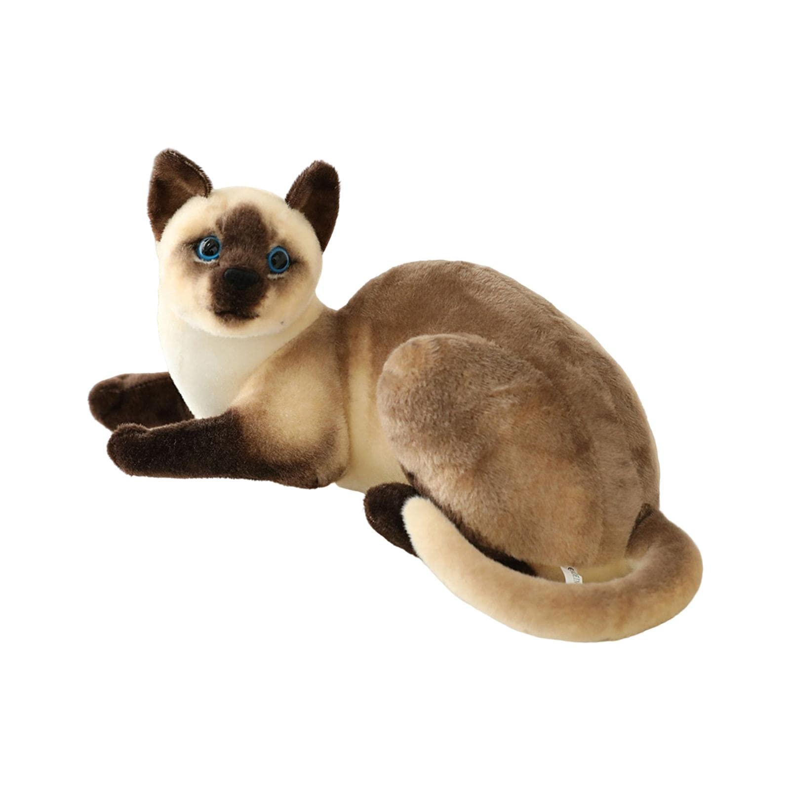 Sharplace Simulation Siamese cats Lifelike Stuffed Animal Padding for Girls Boys, StyleB